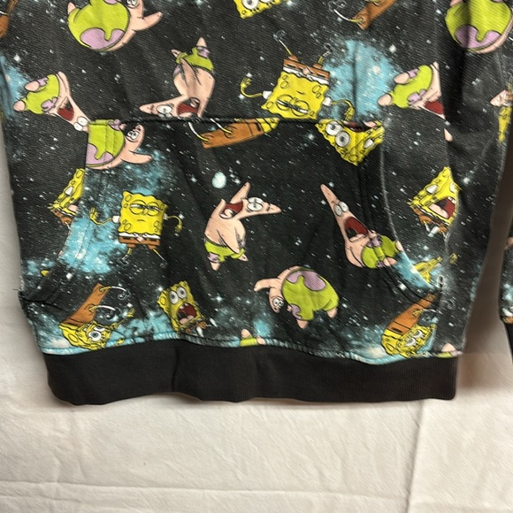 Nickelodeon Kids All Over Print SpongeBob Hoodie Size Medium (10/12) - Picture 6 of 8